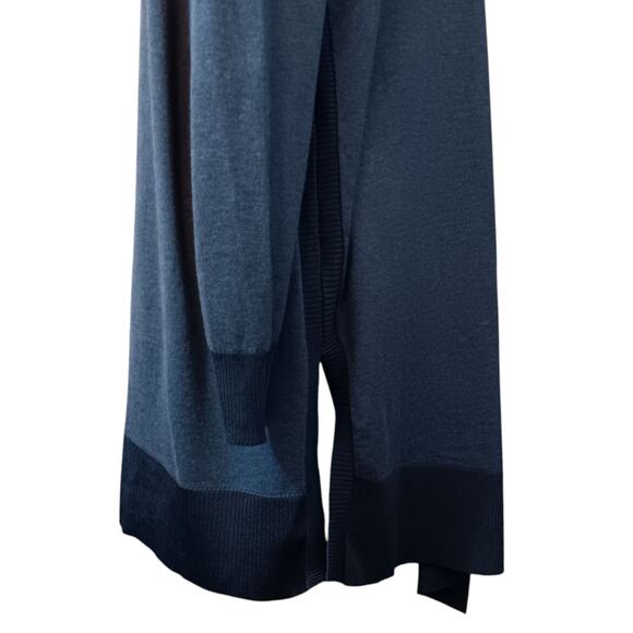 NEW CHICO'S 3 Long Cardigan Sweater Topper Duster XL SOFT Blue Office Career - Picture 5 of 14